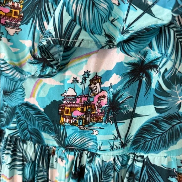 Disney Encanto Dress Torrid Womens 12/14 (0) La Casita Rainbow Tropical Pockets - Picture 6 of 10